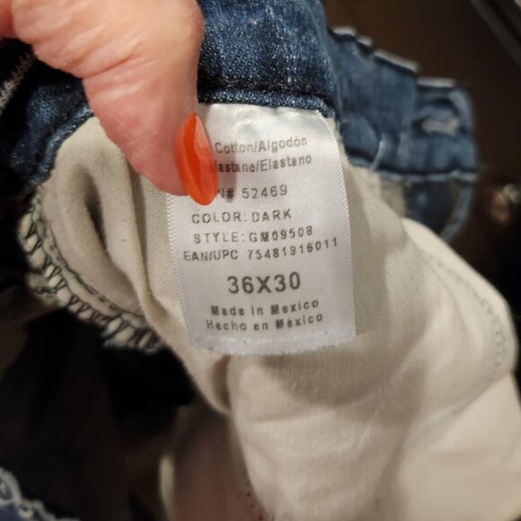 George 36x30 Athletic Fit Straight Leg Jeans for Men - Picture 10 of 10